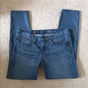 EUC J. Crew Toothpick Skinny Ankle Denim Jeans